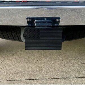 Aluminum Trailer Hitch Cover, Heavy Duty 2 Inch Tow Rear Receivers Plug Cover